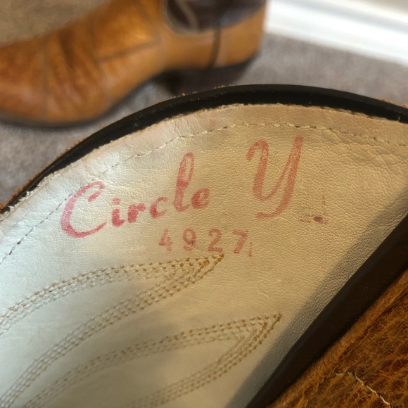 Vintage Circle Y Ostrich Boots main image 14